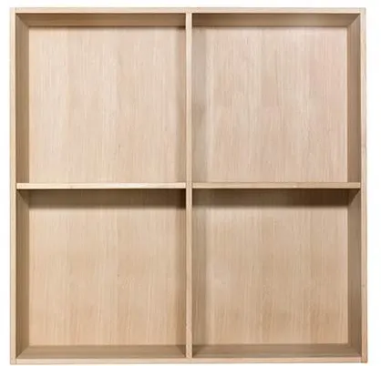 Kidi-kirjahylly - Massiivinen sormiliitetty tammi - Valkoinen öljy - 20 cm