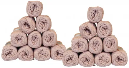 Mayflower Cotton 8/4 Lankapaketti Yksivärinen 1489 Pölyinen Ruusu - 20 kpl - Mayflower Cotton 8/4 Lankapaketti Yksivärinen 1489 Pölyinen Ruusu - 20 kpl