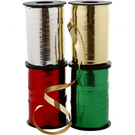 Lahjanauha, leveys: 10 mm, kiiltävä, 4x250 m / 1 pkt.