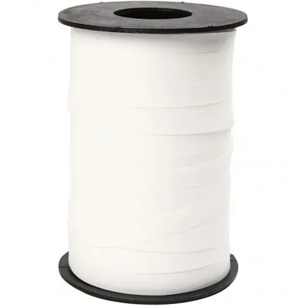 Lahjanauha, valkoinen, leveys: 10 mm, matta, 250 m / 1 rulla.