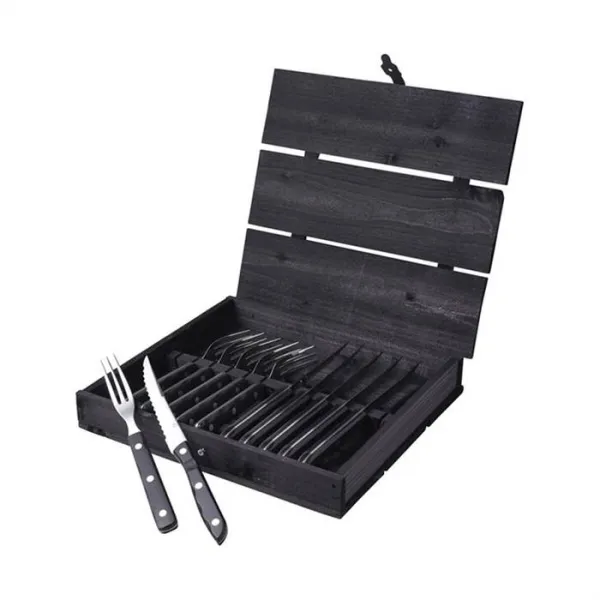 Gense Old Farmer pihvi-/grillivälineet 12 osaa - Musta/teräs