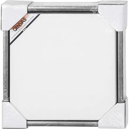 ArtistLine Canvas kehyksellä, ulkomitat 34x34 cm, syvyys 3 cm, valkoinen, anti