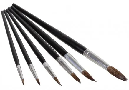 Artino Maalaussivellinsetti / Taiteilijasivellinsetti Pyöreä Vuohenkarva Ass. koot -